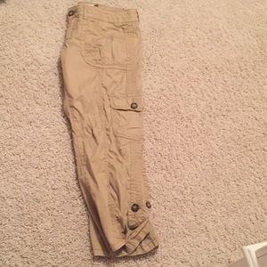 Khaki capris